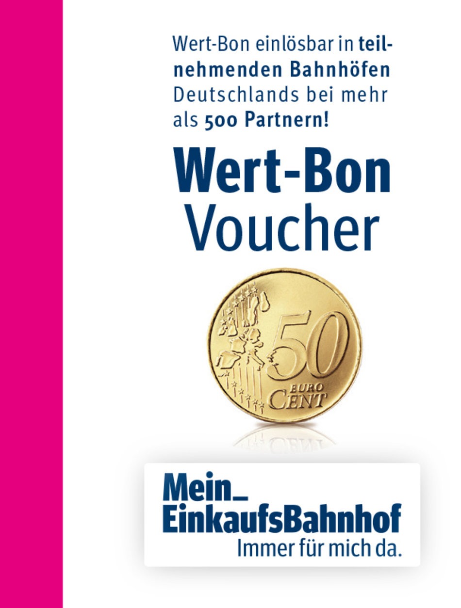 My shopping station – the voucher at German railway stations